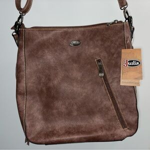 Justin Boots Brown Shoulder Bag